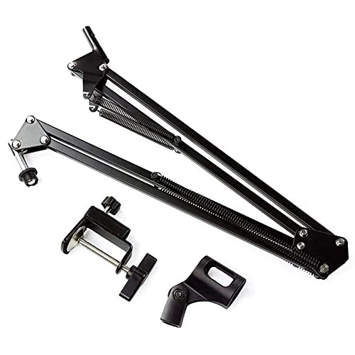 Mic Stand - Extendable Scissor Arm Table Mounting Clamp