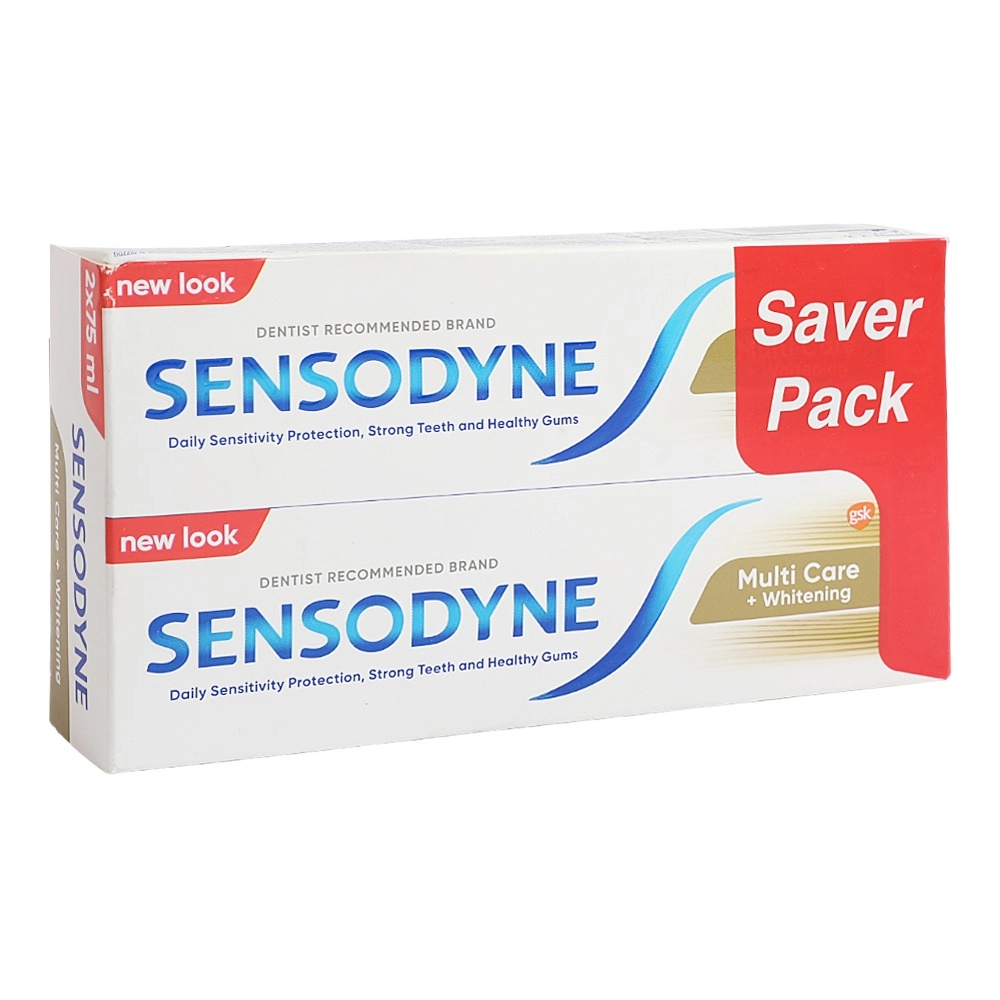 Multi Care Whitening Toothpaste Not suitable for children under 12 years of age 2 x 75 ml
