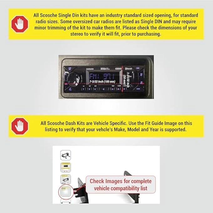 Gm1483B - Single Din Black Compatible With Select 199505 GM Full Size Trucks