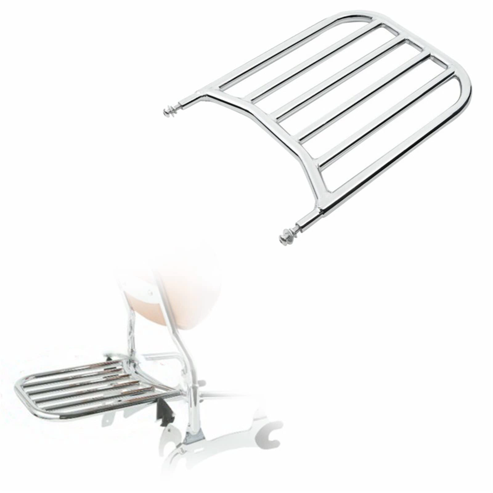 DCXXAN Motorcycle Backrest / Sissy Bar with Luggage Rack - Indian Challenger Limited 2020