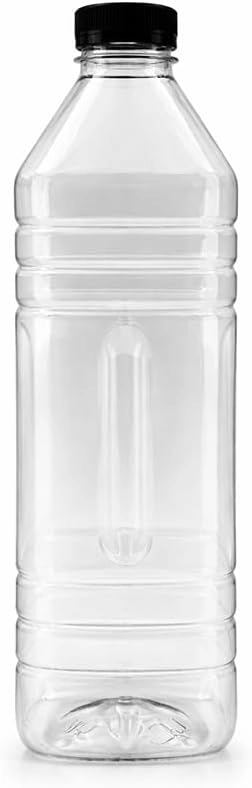 IDEAL PACK Plastic Bottle - 1500 ml Black Screw Cap