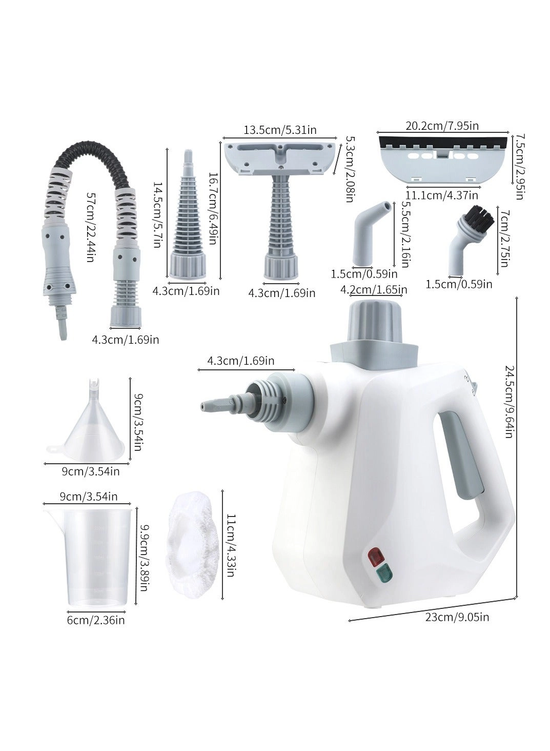 Handheld Pressurized Steam Cleaner - 3.0bar 350ml