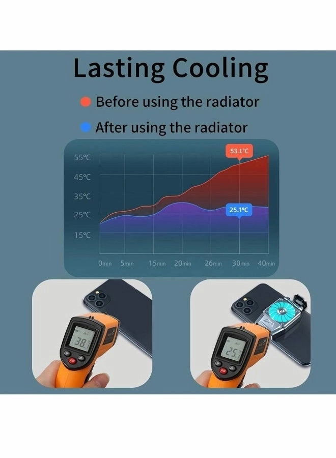 Cell Phone Cooler - 500mAh LED Light Universal