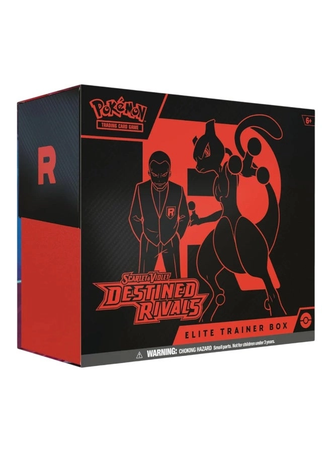 SV10 — SCARLET & VIOLET DESTINED RIVALS ELITE TRAINER BOX - 9 booster packs 65 card sleeves