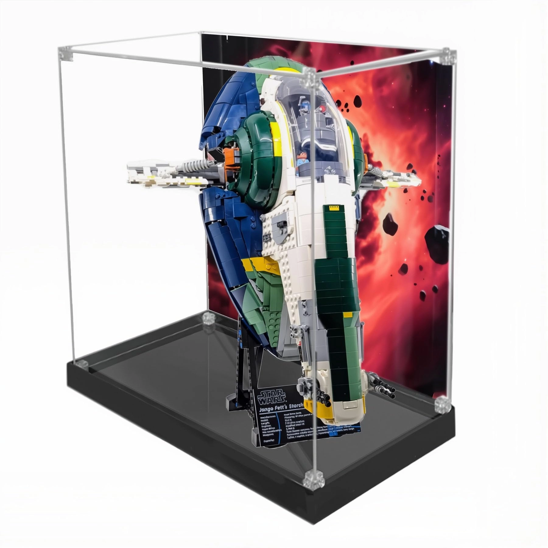 CHIFENMS Acrylic Display Case for LEGO 75409 Interstellar Spacecraft - 3mm thickness