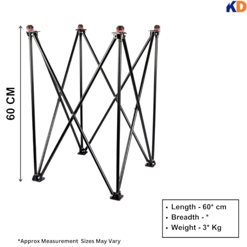 Four Fold Carrom Stand - Adjustable Portable