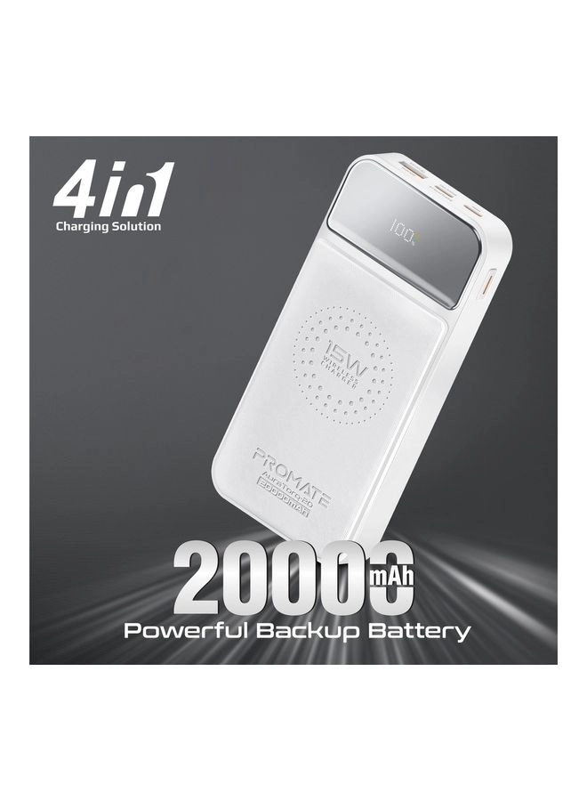 AuraTorq-20 - 20000mAh Fast Charging 15W Wireless