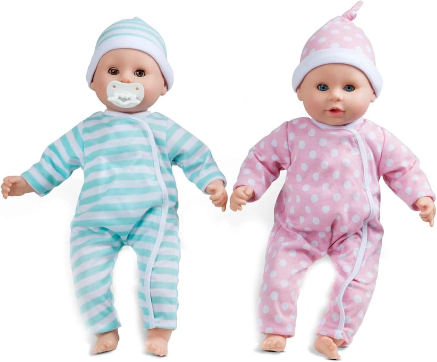 Luke & Lucy Twin Baby Dolls - 15-inch Boy and Girl Ages 18 months+