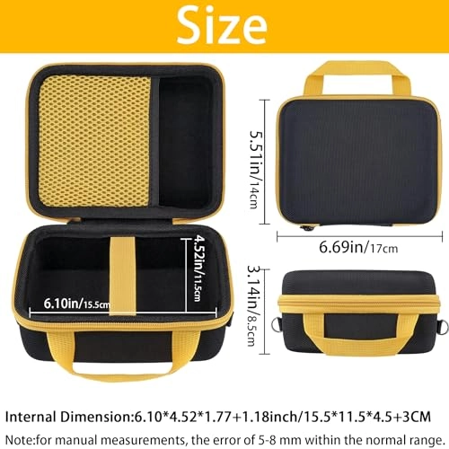 Hard Travel Case Replacement for KODAK Mini Shot 3 ERA / Mini Shot 3 Retro 4PASS 2-in-1 Instant Camera and Photo Printer - 16.99 x 13.39 x 8.69 cm KODAK Mini Shot 3 Retro 4PASS 2-in-1