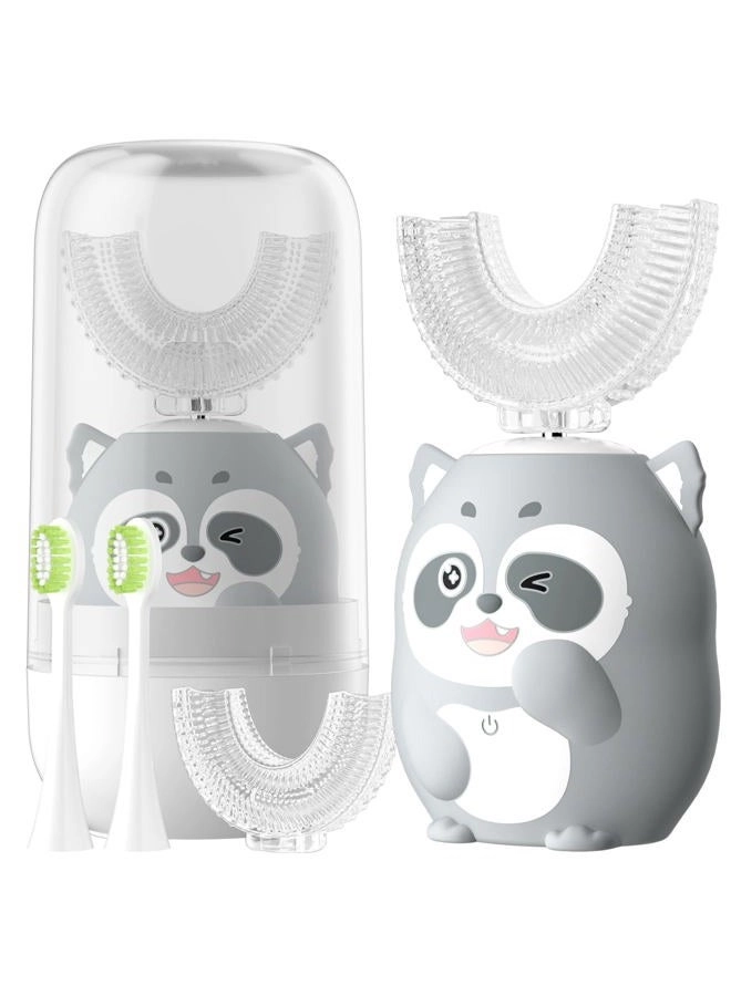 ELOTAME Kids Electric Toothbrushes u Shaped - Rechargeable 2 Mins Timer 6 Modes