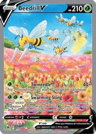 Pokemon USA, Inc. Beedrill V 161/189 - Astral Radiance