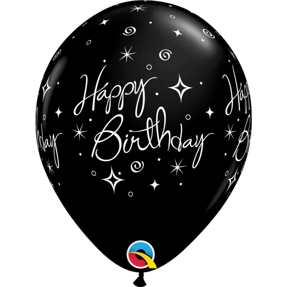 Birthday Elegant Sparkles & Swirls - Birthday