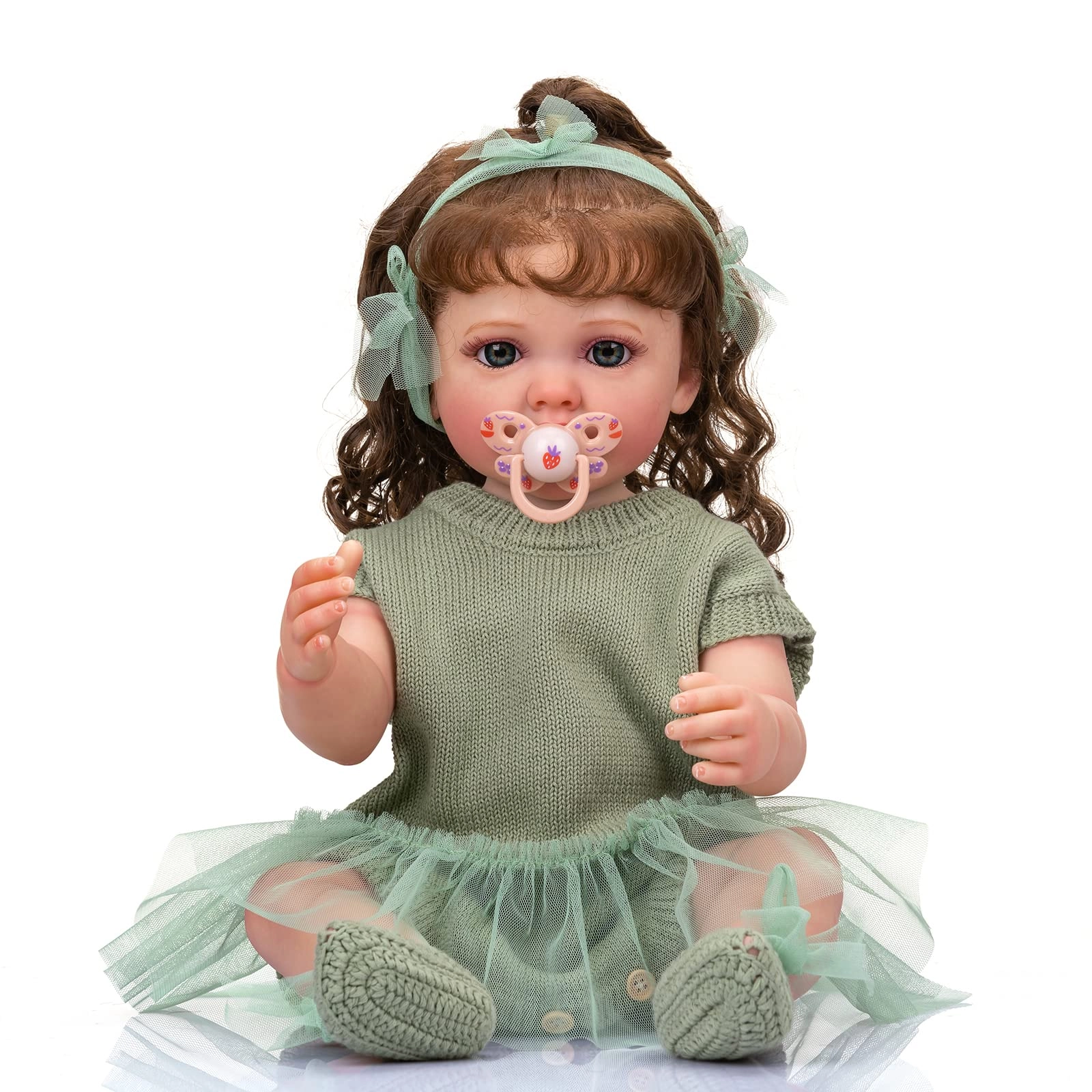 Reborn Baby Doll - 22 Inch Silicone Vinyl Baby Girl