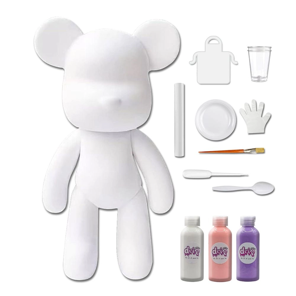 DIY Fluid Paint Bear - Complete Kit 23 cm