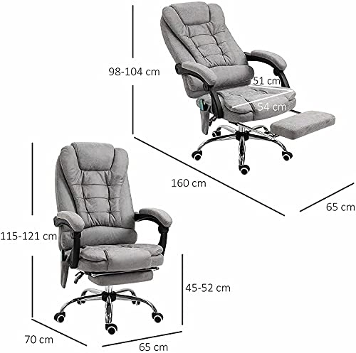 Desk Chair - PU Leather Brown High Back