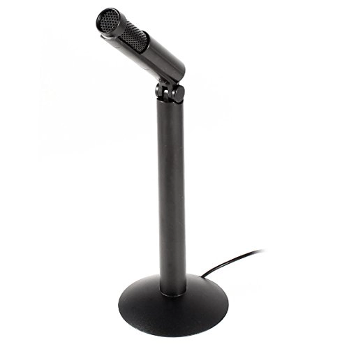 3.5mm Stereo Studio Speech Microphone Mic Stand Mount - Black Small