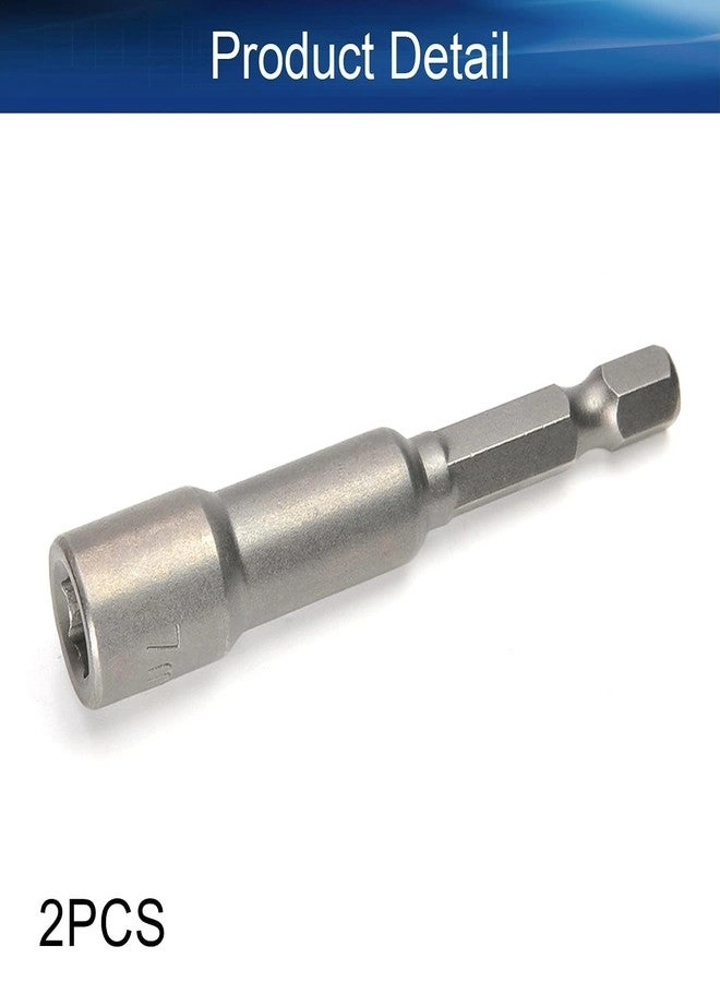 Nut Setter Driver Drill Bit - 2 Pcs 7mm