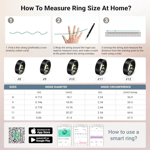 Smart Ring - Sleep Tracker Heart Rate Blood Oxygen