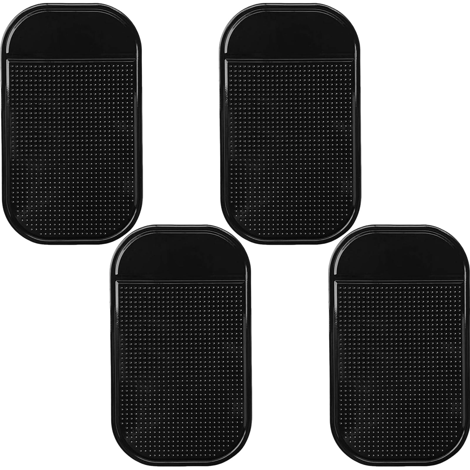 Maslasee Anti Slip Mat - 4-Pack 14x8cm Black