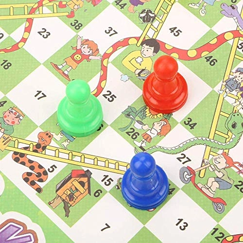 Snake and Ladder Chess Board Game - Foldable Non-woven Fabric