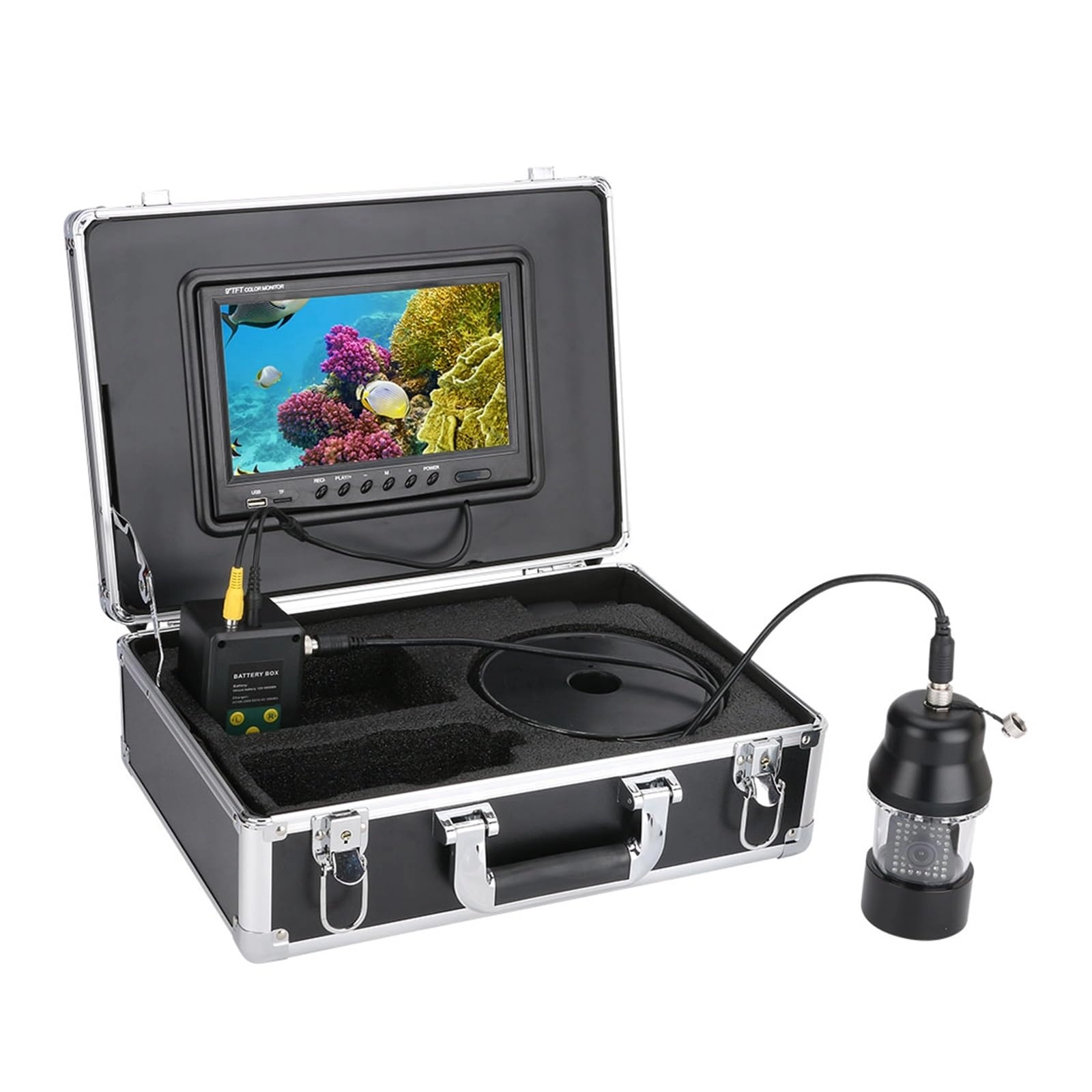 JOJIDE Underwater Video Camera - 9 Inch IP68 Waterproof 360 Degree Rotating