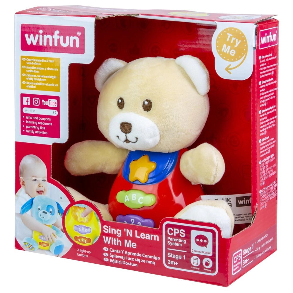 Sing 'N Learn With Me Bear - Suitable for 3 months and above