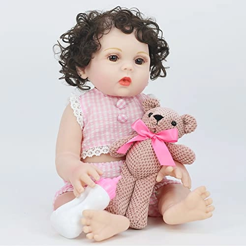 Reborn Baby Doll - 22 Inch Soft Vinyl Blonde Blue Eyes