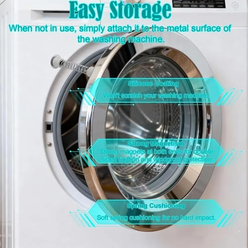 Front Load Washer Magnetic Door Prop - 2pcs 4 Adhesive Metal Disks