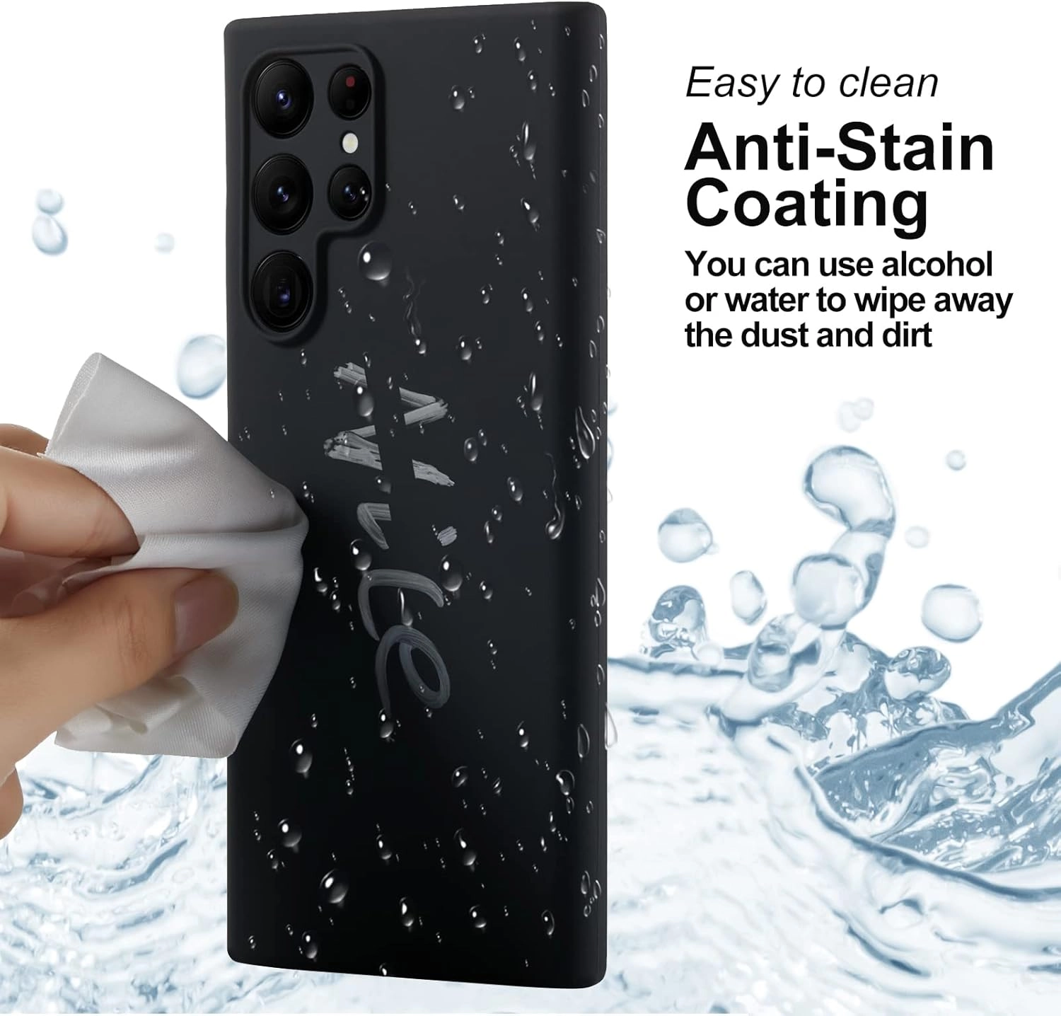 Silicon Magnetic Case for Samsung Galaxy S24 Ultra - Silicon Case Screen Protector