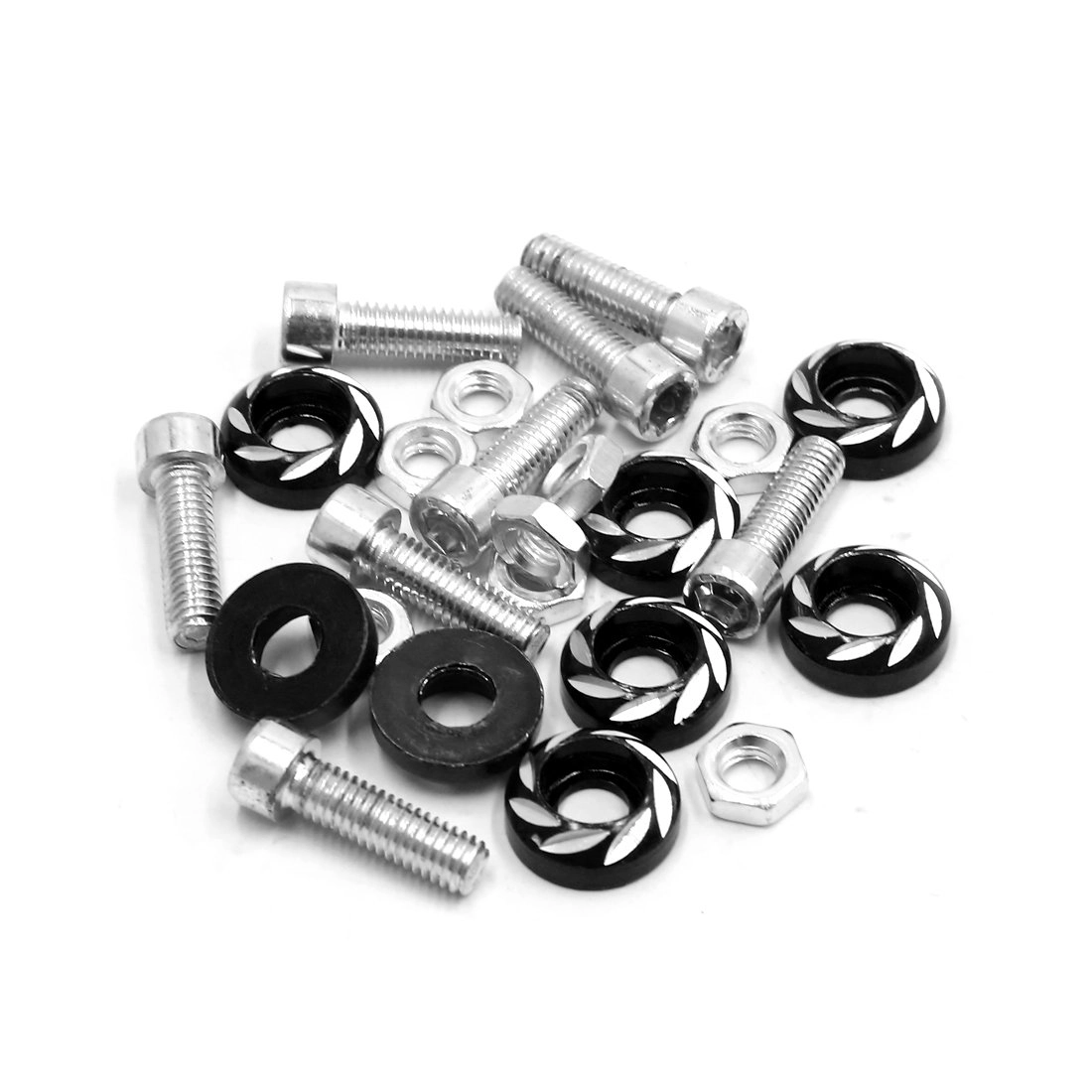 SourcingMap License Plate Bolt Screws - 26mm 6mm