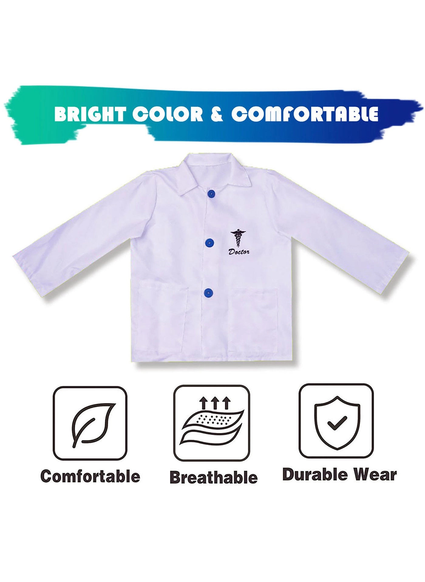 Doctor Role Play Costume Set - 30 cm Doctor 1X 3+ Years