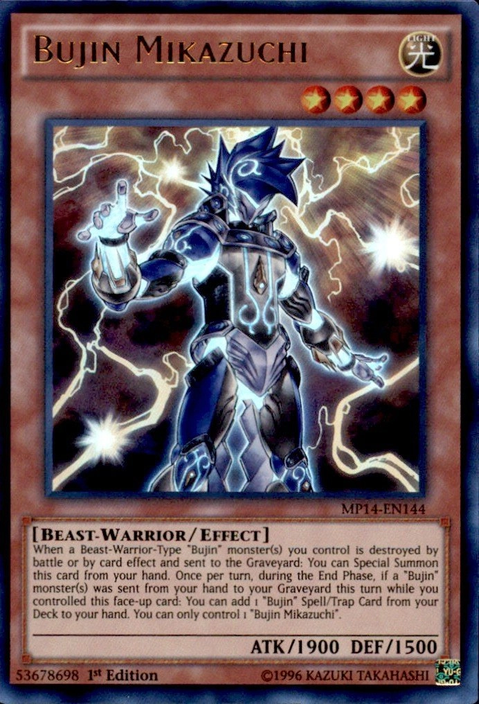 Yu-Gi-Oh! Bujin Mikazuchi MP14-EN144 - 1pcs