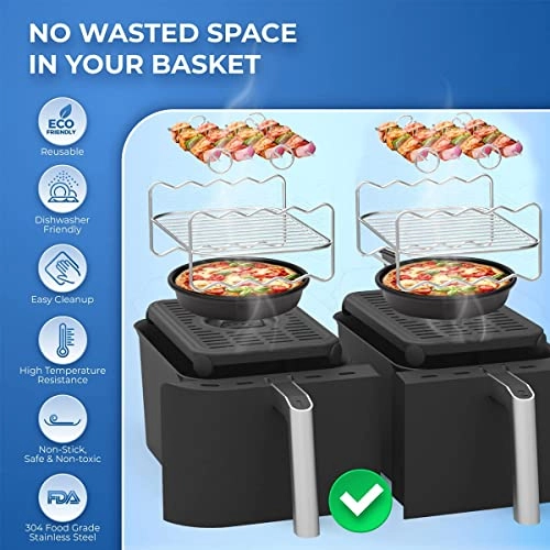 Air Fryer Rack - Stainless steel 2Pcs