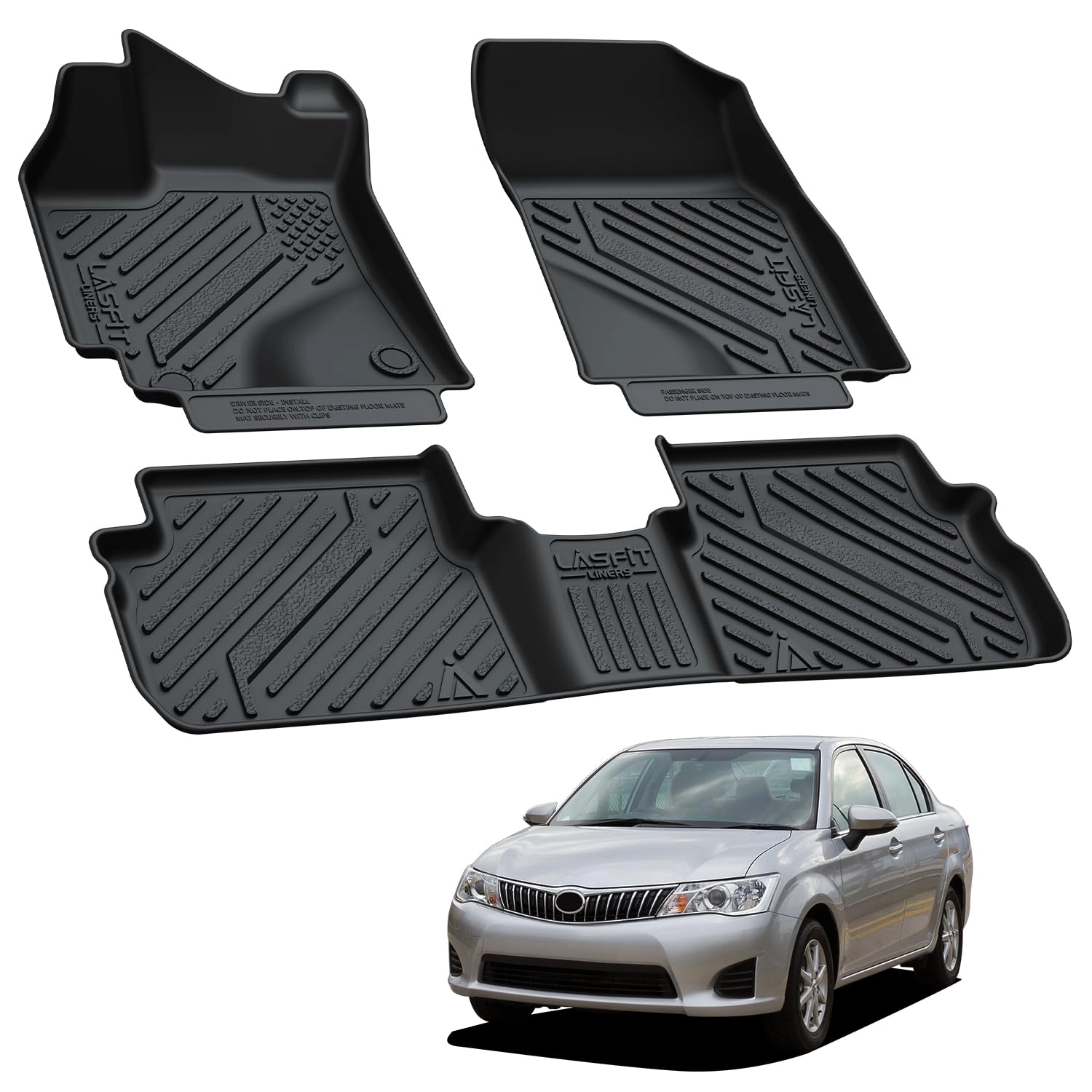 Floor Mats - Toyota Corolla/Matrix 2009-2013 Pontiac Vibe 2009 2010 1st & 2nd Row