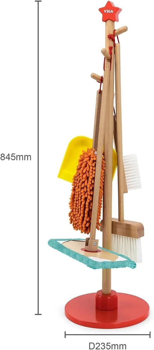 Cleaning Tool Set - Wooden (SW-44567)