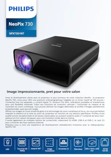 NeoPix 730 NPX 730/INT 700 ANSI lumens