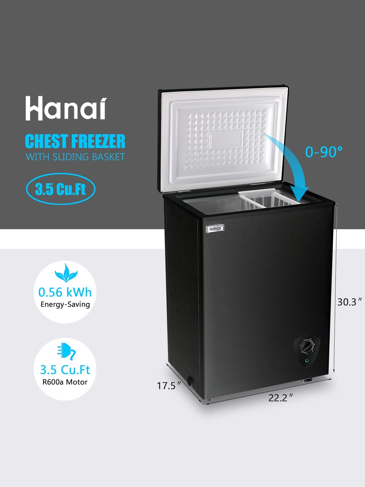 Chest Freezer - Compact Free-Standing