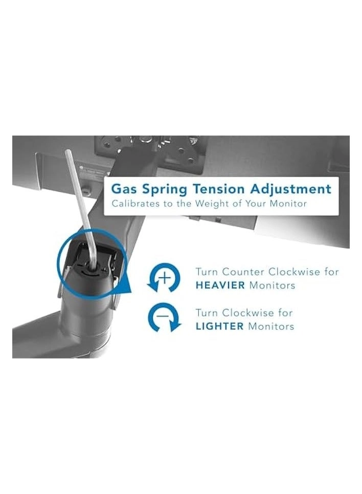 Single Monitor Table Stand - 13” to 32” VESA 75 x 75 -100 x 100