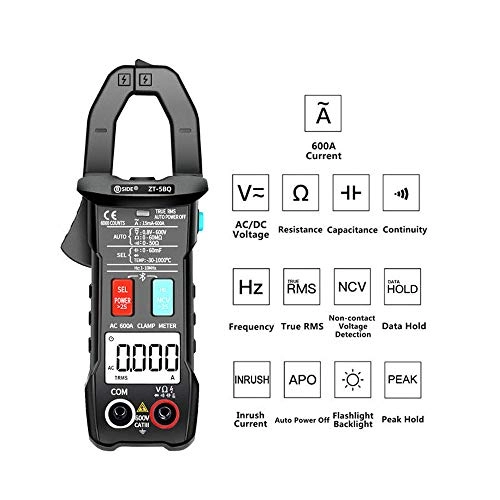 6000 Counts Digital Clamp Meter - 600.0A 26mm