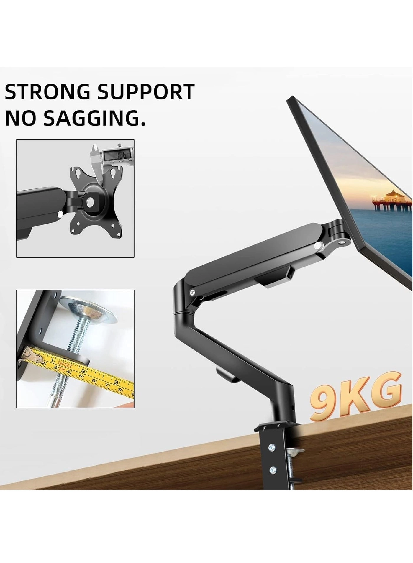 Single Arm Stand - 17 to 30 Inch VESA 75x75mm 100x100mm