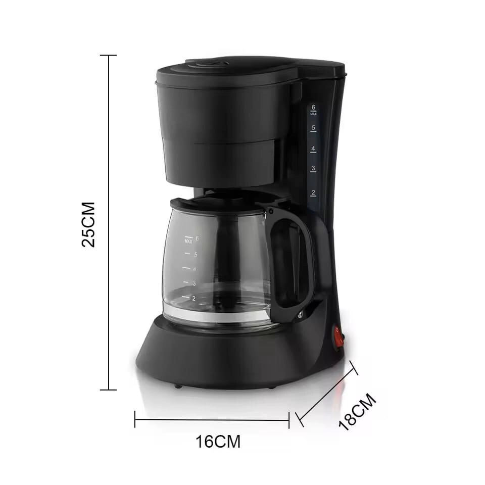 Drip Coffee Maker - 10 Cup 1.25L Glass Carafe