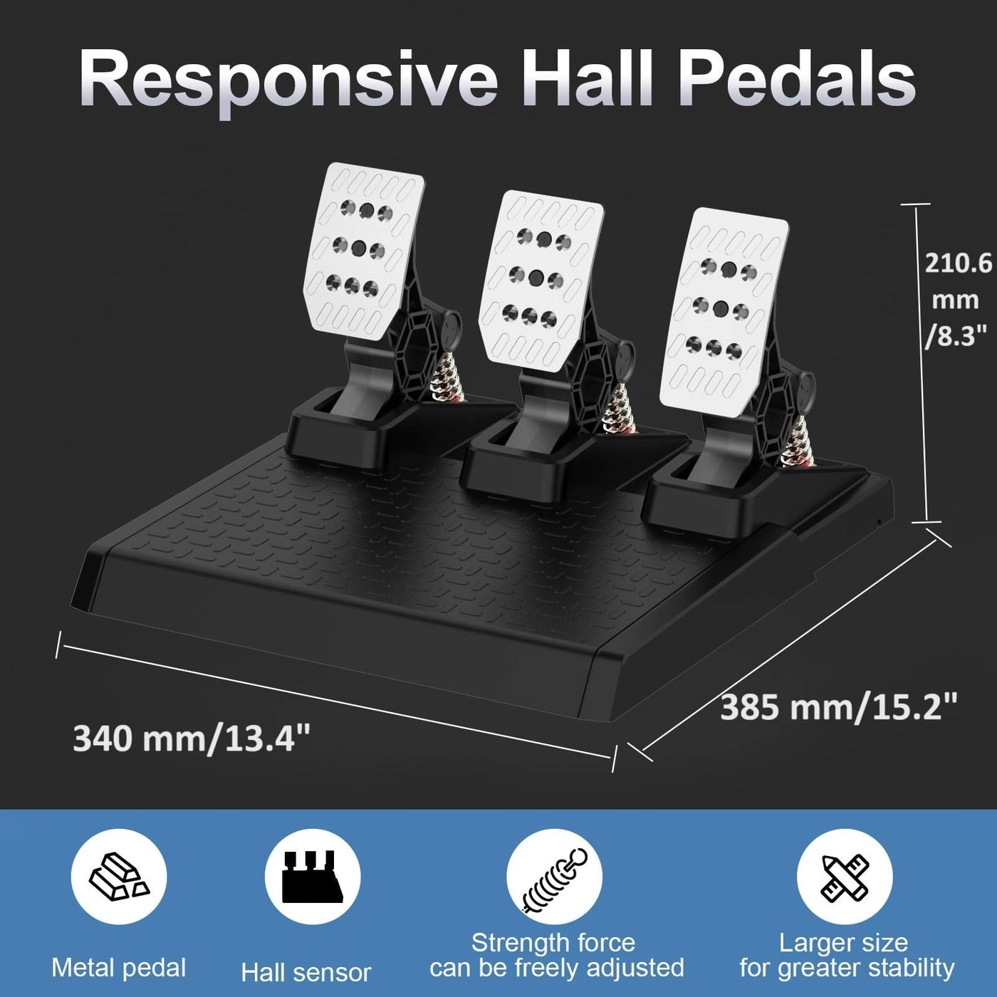 G30 Racing Wheel & Pedals - PC PS4 Xbox ONE Xbox 360 Xbox Series X PS3 Xinput NS Android
