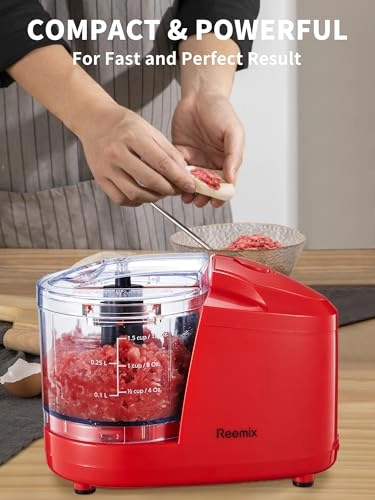 One Touch Electric Food Chopper - 1.5 Cup
