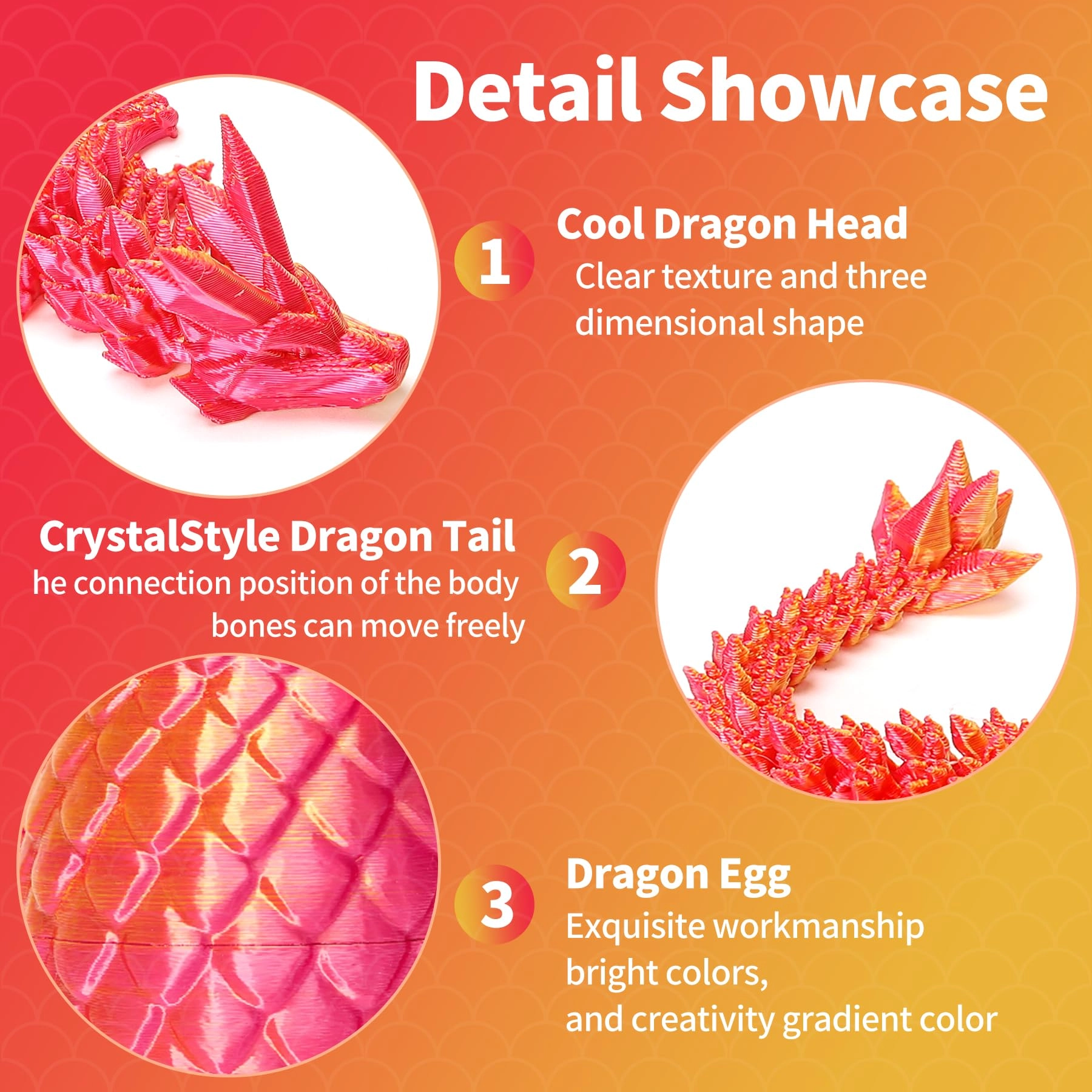 3D Printed Dragon in Egg