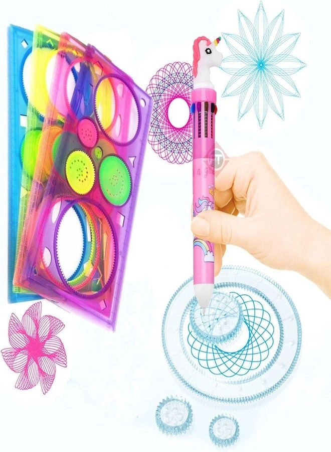 Firstly Creative Mandala Spirograph - Ten In One 4 Scale+ Pen