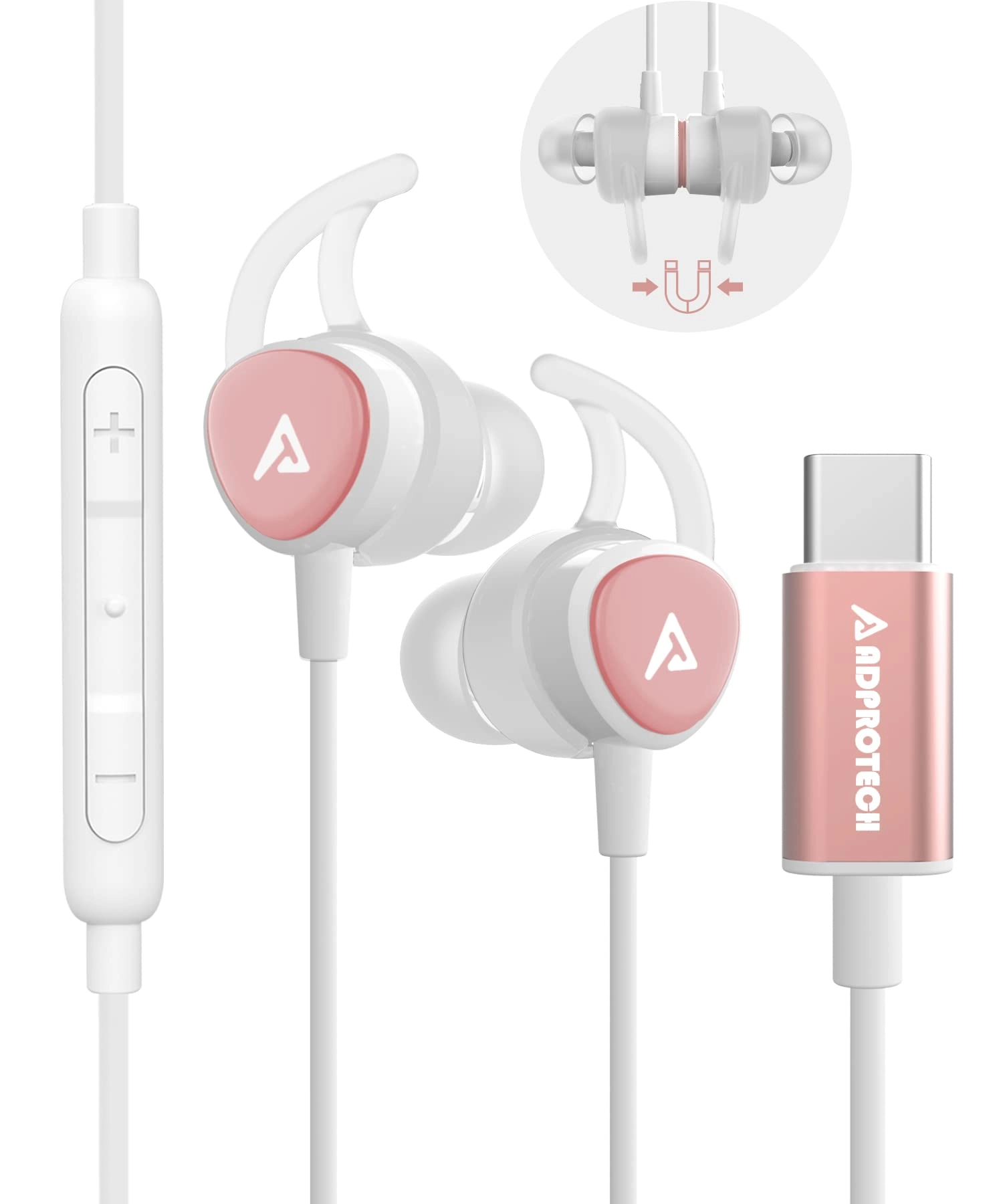 Percheron USB C Headphones Wired Earbud