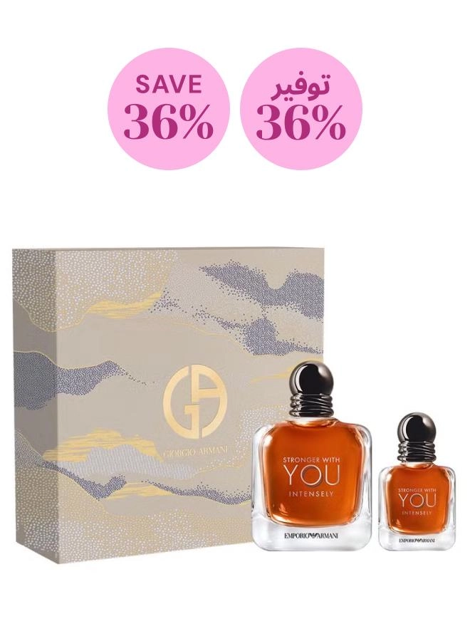 Emporio Armani Stronger With You Intensely - 100ml 30ml Gift Set