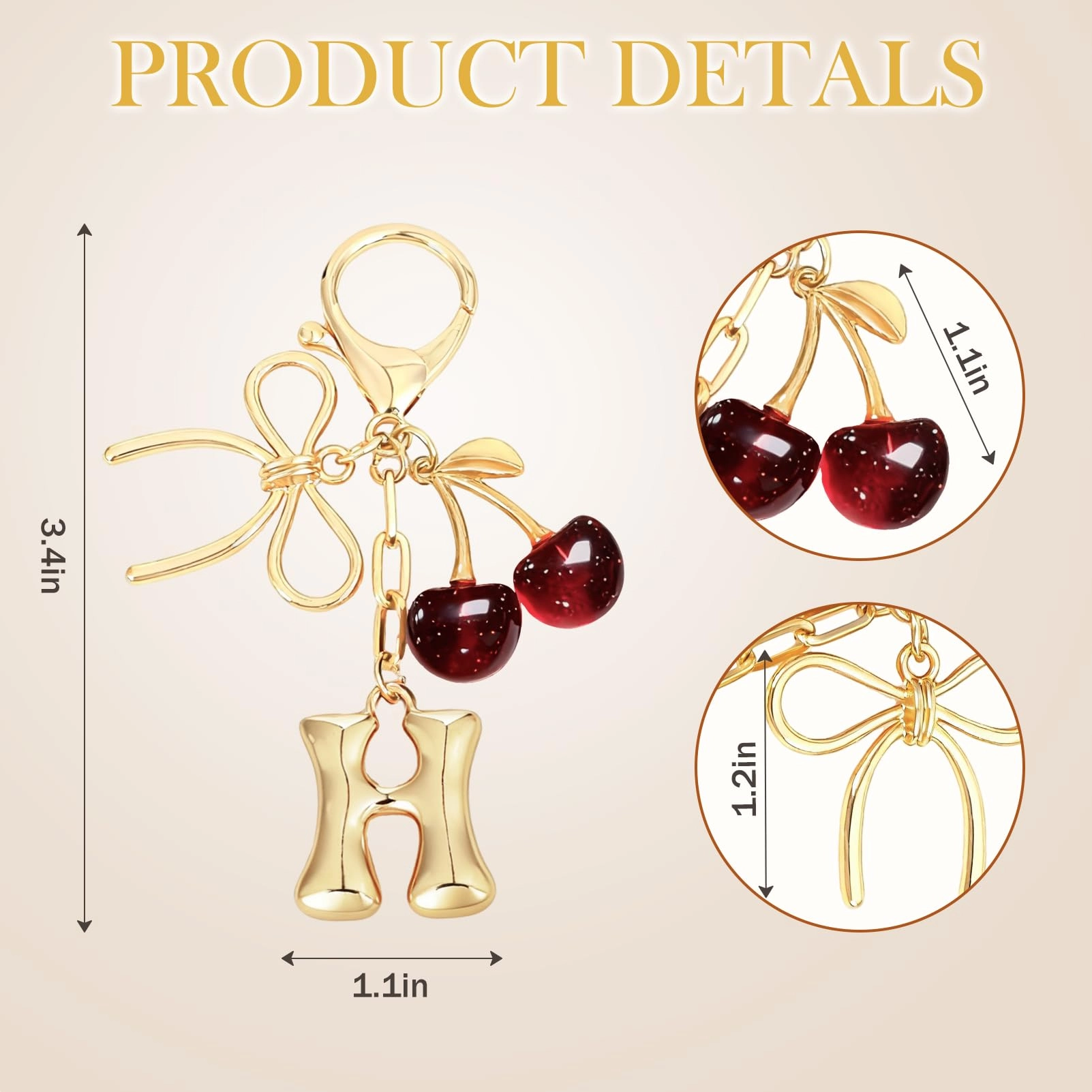 Initial P Keychain - Letter