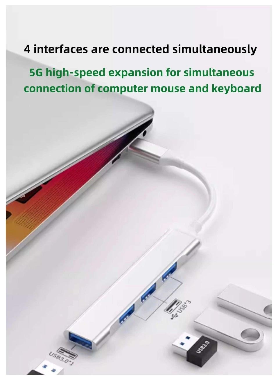 Type-c 3.0 Hub - 4 Ports USB 3.0 5Gbps