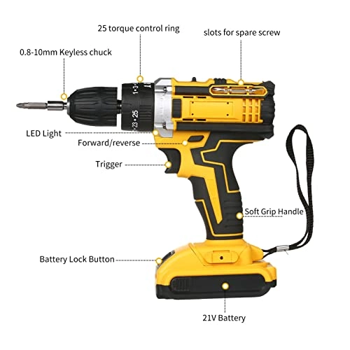 Household Multifuctional 21V Electric Drill